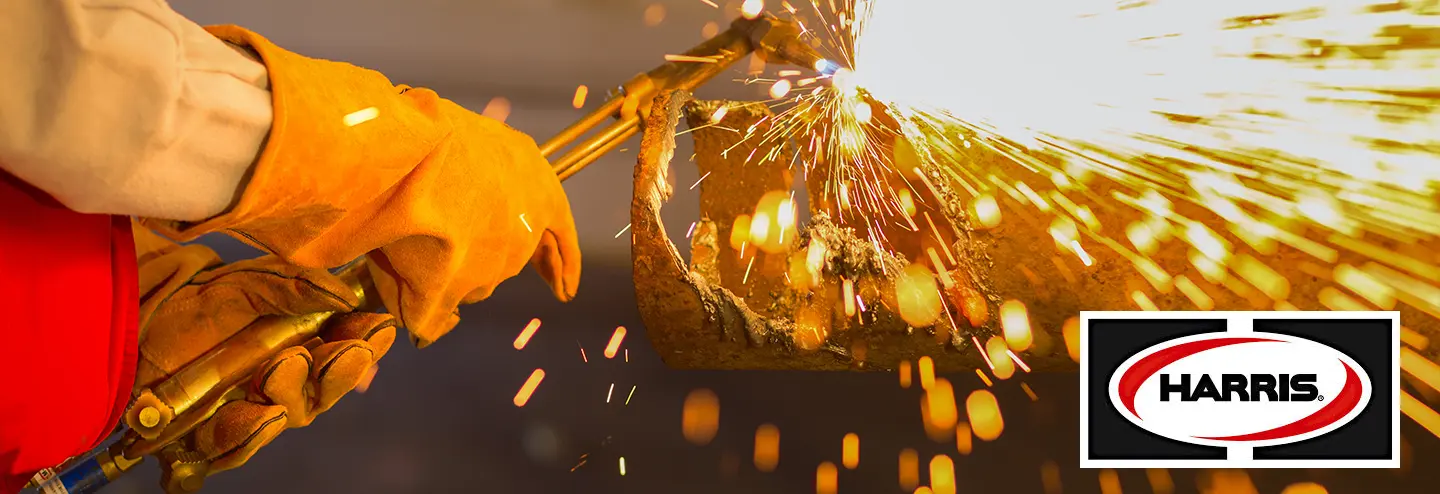 man using a cutting torch